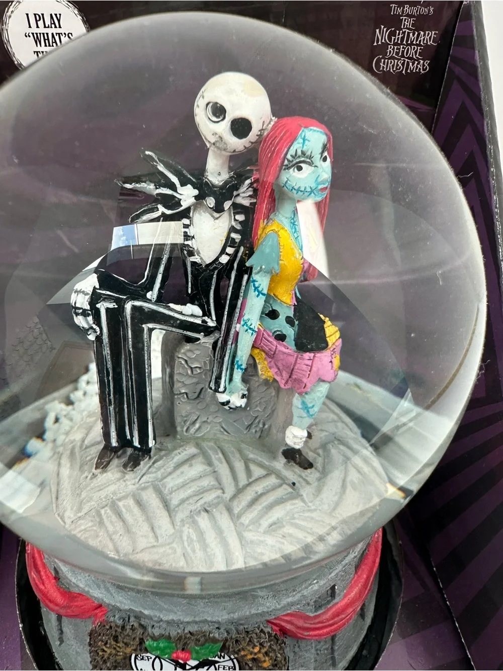 Jack & Sally Musical Snow Globe